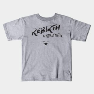 REBIRTH Black Logo #2 by Steve Govern Kids T-Shirt